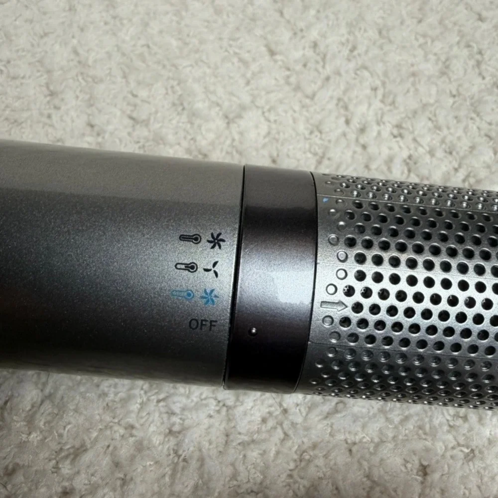 TYMO Hot Air Brush Volumizer Hair Dryer Styler Silver HC303B 1100W WORKS!